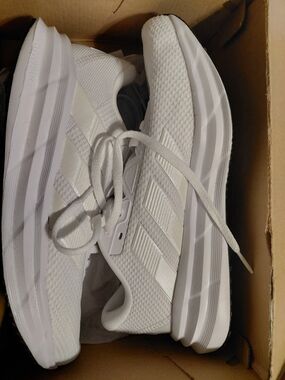 adidas White Women's Lightweight Mesh Running Sneakers